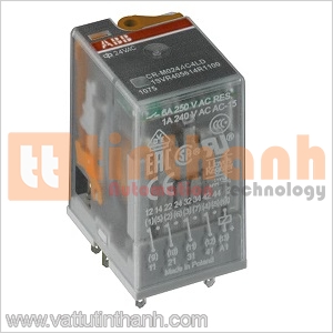 1SVR405613R3100 - Relay trung gian tích hợp đèn Led CR-M230AC4L 6A