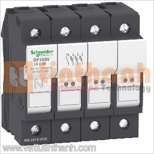 DF103N - Đế cầu chì Tesys DF 3P+N 32A Schneider
