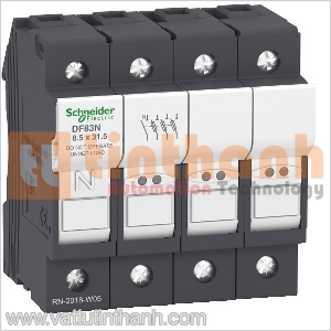 DF83N - Đế cầu chì Tesys DF 3P+N 25A Schneider