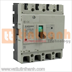 NV250-HV 4P 225A 30MA - NV250HV 4P 225A 30MA - Cầu dao chống dòng rò (ELCB) Mitsubishi