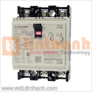 NV30-CS 3P 10A 100MA - NV30CS 3P 10A 100MA - Cầu dao chống dòng rò (ELCB) Mitsubishi