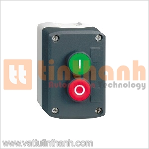 XALD213 - Dark grey station 1 Green/Red Ø22 Schneider