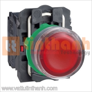 XB5AW34B5 - Nút nhấn có đèn màu đỏ Ø22 Schneider
