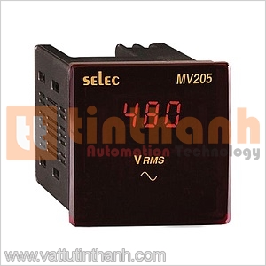 MV205 (72x72) - Đồng hồ đo điện áp dạng LED Selec