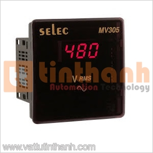 MV305 (96x96) - Đồng hồ đo điện áp dạng LED Selec