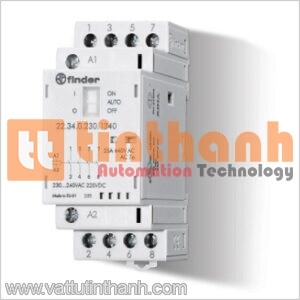 223400121320 - Công tắc tơ mô đun 12V 4 cực 25A - Finder TT