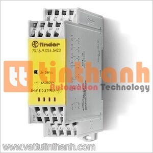 7S1282305110 - Relay mô đun 22.5mm 2 cực 6A - Finder TT