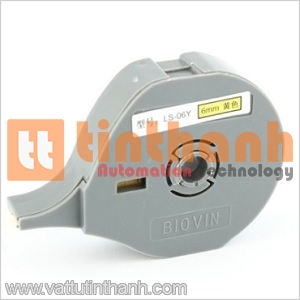 LS-06Y - Băng nhãn máy in 6mm màu vàng - Biovin TT