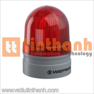 260.110.75 - Đèn tín hiệu Mini Ø62mm Red IP66 WERMA