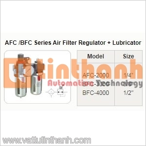 AFC-2000 - Bộ điều chỉnh bộ lọc + bôi trơn 1/4" - STNC TT
