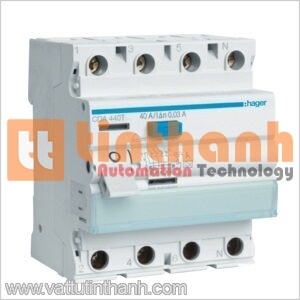 CDA425T - Cầu dao RCCB 4P 25A 30mA A Hager