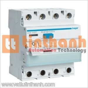 CDA463T - Cầu dao RCCB 4P 63A 30mA A Hager