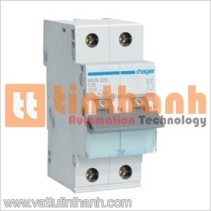 MSN220 - Cầu dao MCB 2P 6kA C-20A 2M Hager