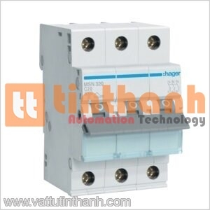 MSN363 - Cầu dao MCB 3P 6kA C-63A 3M Hager