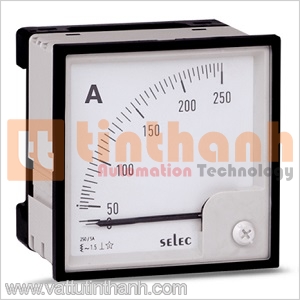 AM-I-3-500/5A (96X96) - Đồng hồ kim đo dòng điện Selec