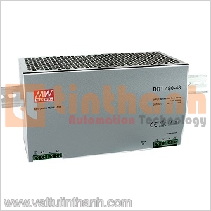 DRT-480-48 - Bộ nguồn AC-DC DIN rail 48VDC 10A Mean Well