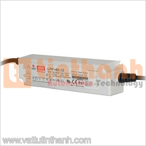 LPF-40-20 - Bộ nguồn AC-DC LED 20VDC 2A Mean Well