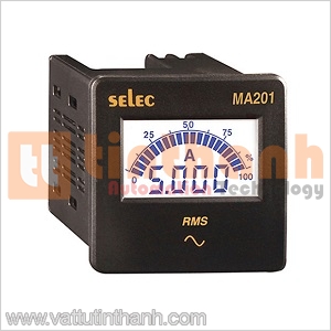 MA201 (72x72) - Đồng hồ đo dòng điện dạng LCD Selec