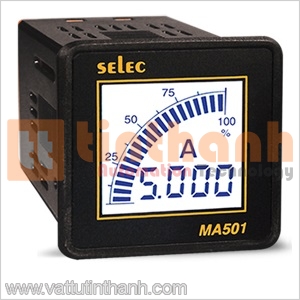 MA501 (48x48) - Đồng hồ đo dòng điện dạng LCD Selec