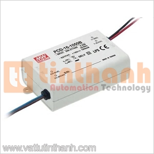 PCD-16-1050B - Bộ nguồn AC-DC LED 1.05A 12-16VDC Mean Well