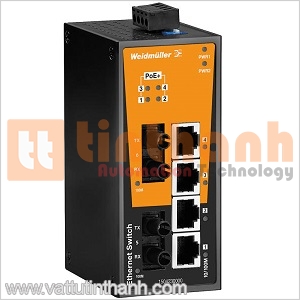 1504230000 - Bộ chia mạng Ethernet IE-SW-BL06-4POE-2ST Weidmuller