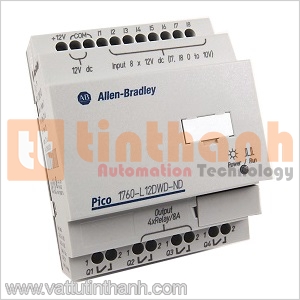1760-L12AWA-ND - Bộ lập trình Pico 8DI AC/4DO Relay AB