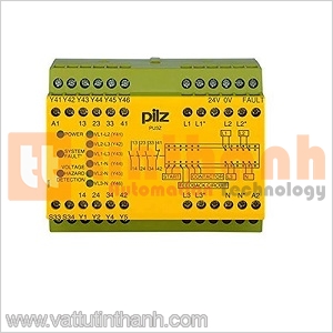 775510 - Relay an toàn PU3Z 24VAC/DC 3n/o 1n/c 6so Pilz