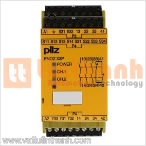 777313 - Relay an toàn PNOZ X3P 24-240VACDC Pilz
