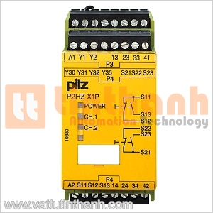 777434 - Relay an toàn P2HZ X1P 110VAC 3n/o 1n/c 2so Pilz
