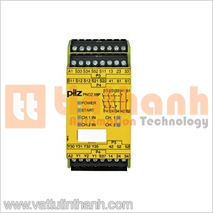 777760 - Relay an toàn PNOZ X8P 24 VDC 3n/o 2n/c 2so Pilz
