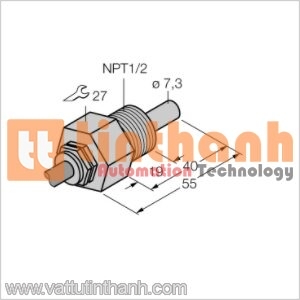 FCS-N1/2A4-NA - Cảm biến lưu lượng - Turck TT