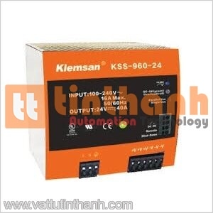 KSS-960-24 - Bộ nguồn 1 Pha 24V 40A 960W - Klemsan TT