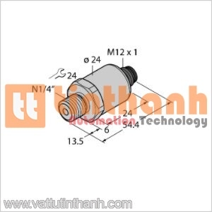 PT0.2V-1003-I2-H1143 - Bộ chuyển đổi áp suất - Turck TT