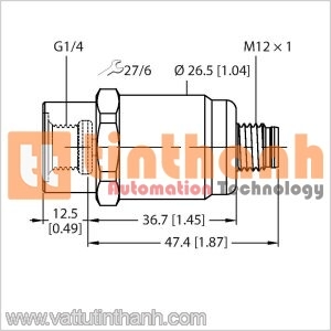 PT1.6A-1001-I2-H1141/X - Cảm biến áp suất - Turck TT