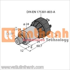 PT1.6A-1004-I2-DA91 - Cảm biến áp suất - Turck TT