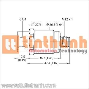 PT1.6R-1001-I2-H1141/X - Cảm biến áp suất - Turck TT