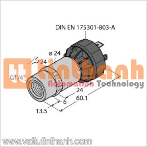 PT1.6R-1001-U1-DA91/X - Cảm biến áp suất - Turck TT