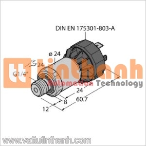 PT1.6R-1004-I2-DA91 - Cảm biến áp suất - Turck TT