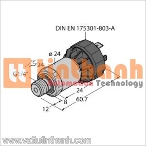 PT1.6R-1004-I2-DA91/X - Cảm biến áp suất - Turck TT