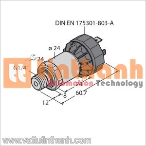 PT1.6R-1004-U1-DA91/X - Cảm biến áp suất - Turck TT