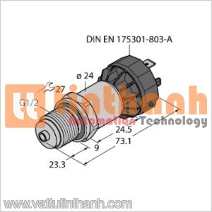 PT1.6R-1008-I2-DA91 - Cảm biến áp suất - Turck TT