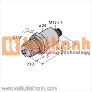 PT1.6R-1008-I2-H1141 - Cảm biến áp suất - Turck TT