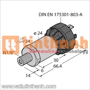 PT1000PSIG-2003-U1-DA91 - Bộ chuyển đổi áp suất - Turck TT