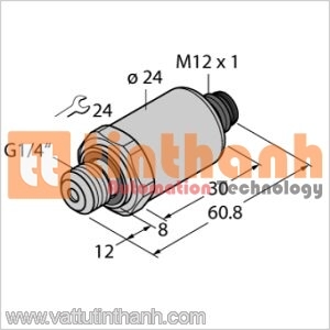 PT1000PSIG-2003-U1-H1143/X - Bộ chuyển đổi áp suất - Turck TT