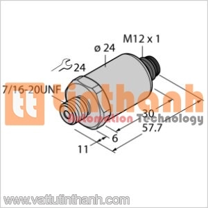 PT1000PSIG-2005-I2-H1141/X - Bộ chuyển đổi áp suất - Turck TT