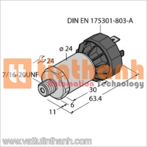 PT1000PSIG-2005-U1-DA91 - Bộ chuyển đổi áp suất - Turck TT