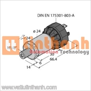 PT1000PSIG-2014-I2-DA91/X - Bộ chuyển đổi áp suất - Turck TT