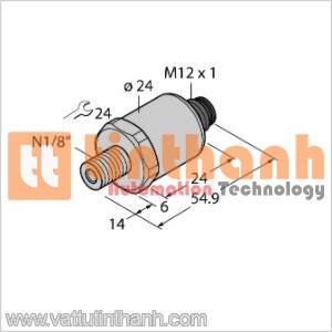 PT1000PSIG-2014-U1-H1141 - Bộ chuyển đổi áp suất - Turck TT