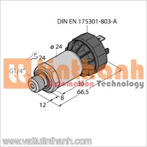 PT1000R-2004-I2-DA91 - Bộ chuyển đổi áp suất - Turck TT