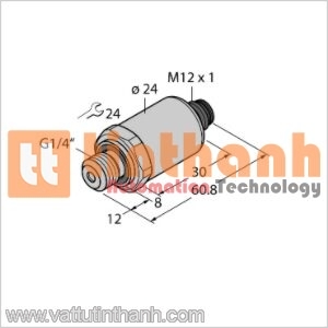 PT1000R-2004-I2-H1143 - Bộ chuyển đổi áp suất - Turck TT